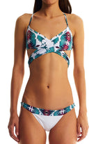 Movom Swimwear-Ivy White Criss Cross Bikini-Bikini & Mayo-1-Milagron.com