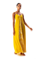 Movom Swimwear-Johona V Neck Maxi Dress🌱-Elbise-2-Milagron.com