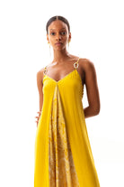 Movom Swimwear-Johona V Neck Maxi Dress🌱-Elbise-4-Milagron.com