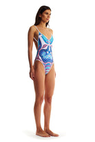 Movom Swimwear-Lola Front Zip One Piece-Bikini & Mayo-3-Milagron.com
