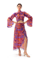 Movom Swimwear-Mauve Cross Neck Robe-Bluz-2-Milagron.com