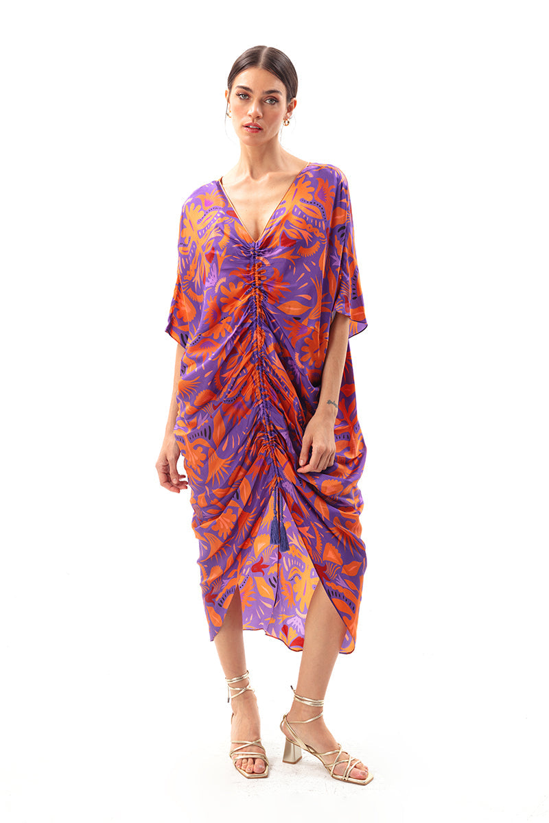 Movom Swimwear-Mauve Kaftan-Kaftan-1-Milagron.com