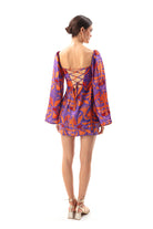 Movom Swimwear-Mauve Square Neck Dress-Elbise-5-Milagron.com