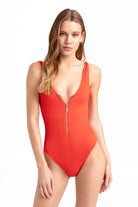 Movom Swimwear-Myra Zipper One Piece-Bikini & Mayo-1-Milagron.com