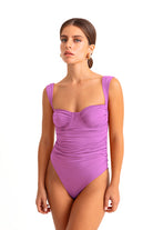 Movom Swimwear-Pixie Ruched Underwire Swimsuit-Bikini & Mayo-1-Milagron.com