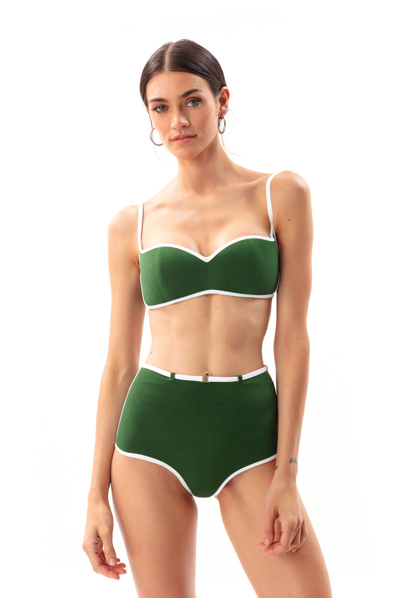 Movom Swimwear-Ponyo V Neck Bikini-Bikini & Mayo-1-Milagron.com