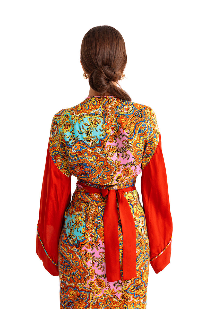 Movom Swimwear-Poppy Tie Front Blouse🌱-Bluz-4-Milagron.com