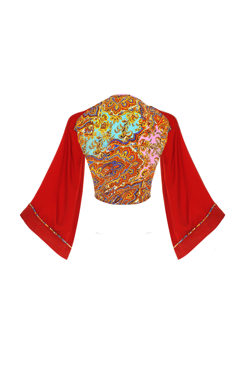 Movom Swimwear-Poppy Tie Front Blouse🌱-Bluz-6-Milagron.com