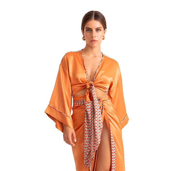 Movom Swimwear-Rory Tie Front Blouse🌱-Bluz-1-Milagron.com