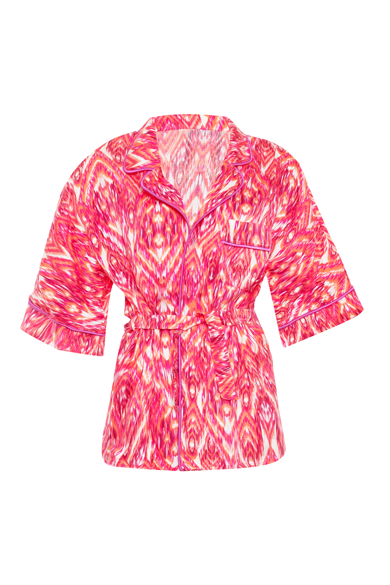 Movom Swimwear-Santo Pajama Style Shirt🌱-Kimono-5-Milagron.com