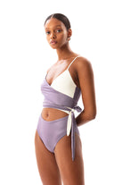 Movom Swimwear-Solana Wrap Swimsuit-Bikini & Mayo-2-Milagron.com