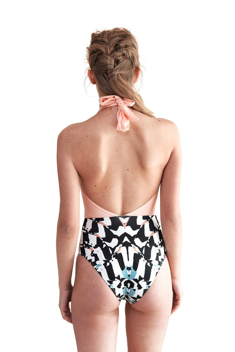 Movom Swimwear-Tao Deep V One Piece-Bikini & Mayo-3-Milagron.com
