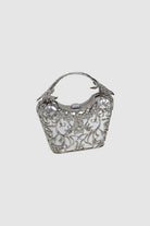 Amelise Gümüş Clutch Abiye Çanta - 1