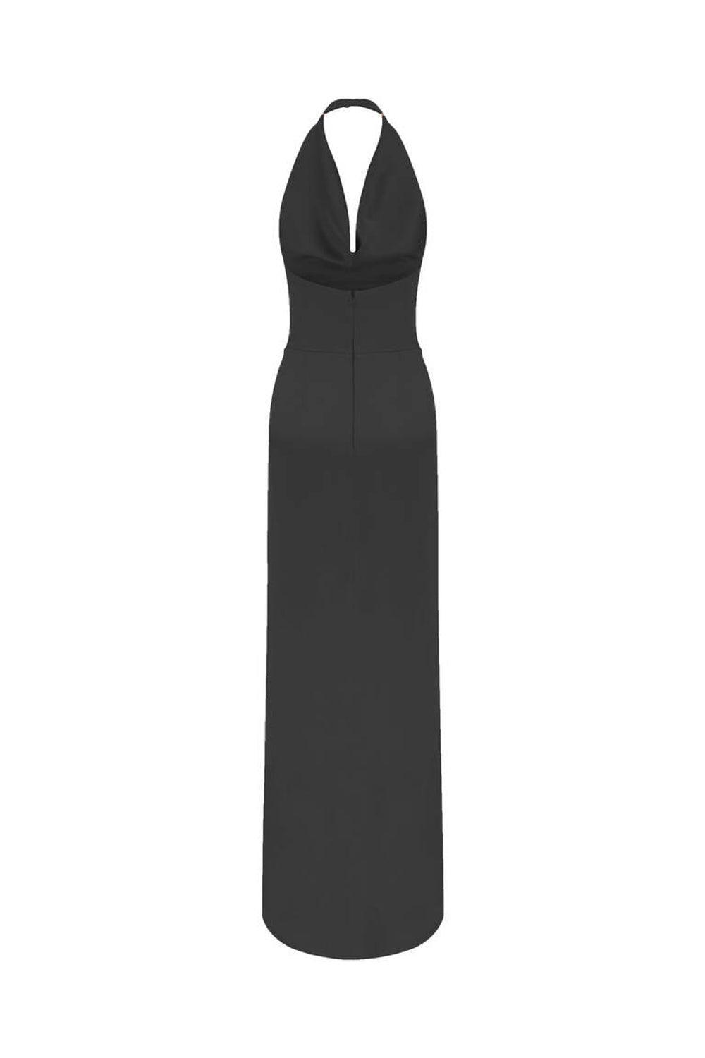 Mozto-Andra Maxi Black Dress-Elbise-6-Milagron.com