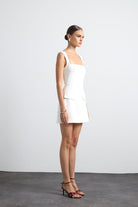 Aurenza Beyaz Mini Elbise - 2