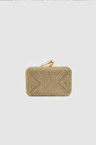 Eloura Light Gold Taşlı Clutch Abiye Çanta - 0
