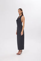Mozto-Helene Black Dress-Elbise-1-Milagron.com