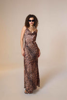 Mozto-Jace Satin Leopar Print Maxi Slip Dress-Elbise-1-Milagron.com