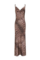 Mozto-Jace Satin Leopar Print Maxi Slip Dress-Elbise-5-Milagron.com