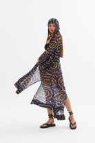 Mozto-Madelyn Geometrik Baskılı Tül Kimono-Kimono-4-Milagron.com