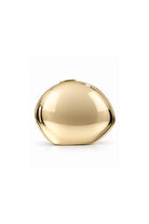 Opela Gold Altın Renk Oval Metal Clutch Çanta - 0