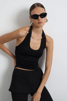 Zyra Halter Yaka Modal Top - 3