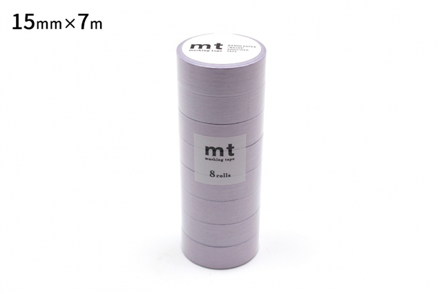 Kamo-I Masking Washi Tape 15Mm×7M×8 Rolls Pastel Lavender
