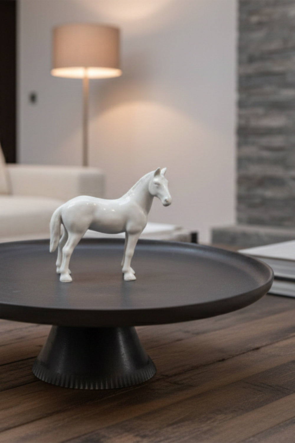 Ayaklı At Figürlü Sunum Tabağı - 2