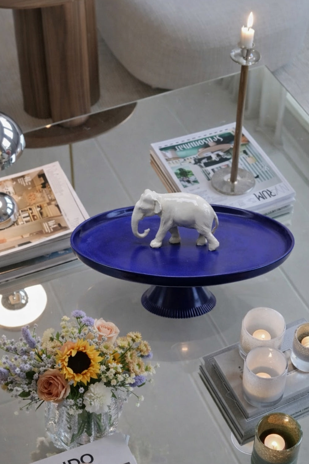 Ayaklı Fil Figürlü Sunum Tabağı - 6