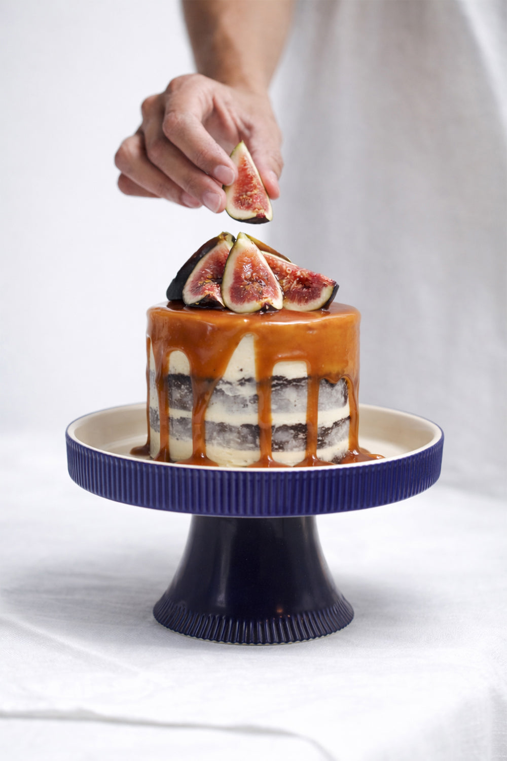 Fluted Ayaklı Sunum Tabağı - 11