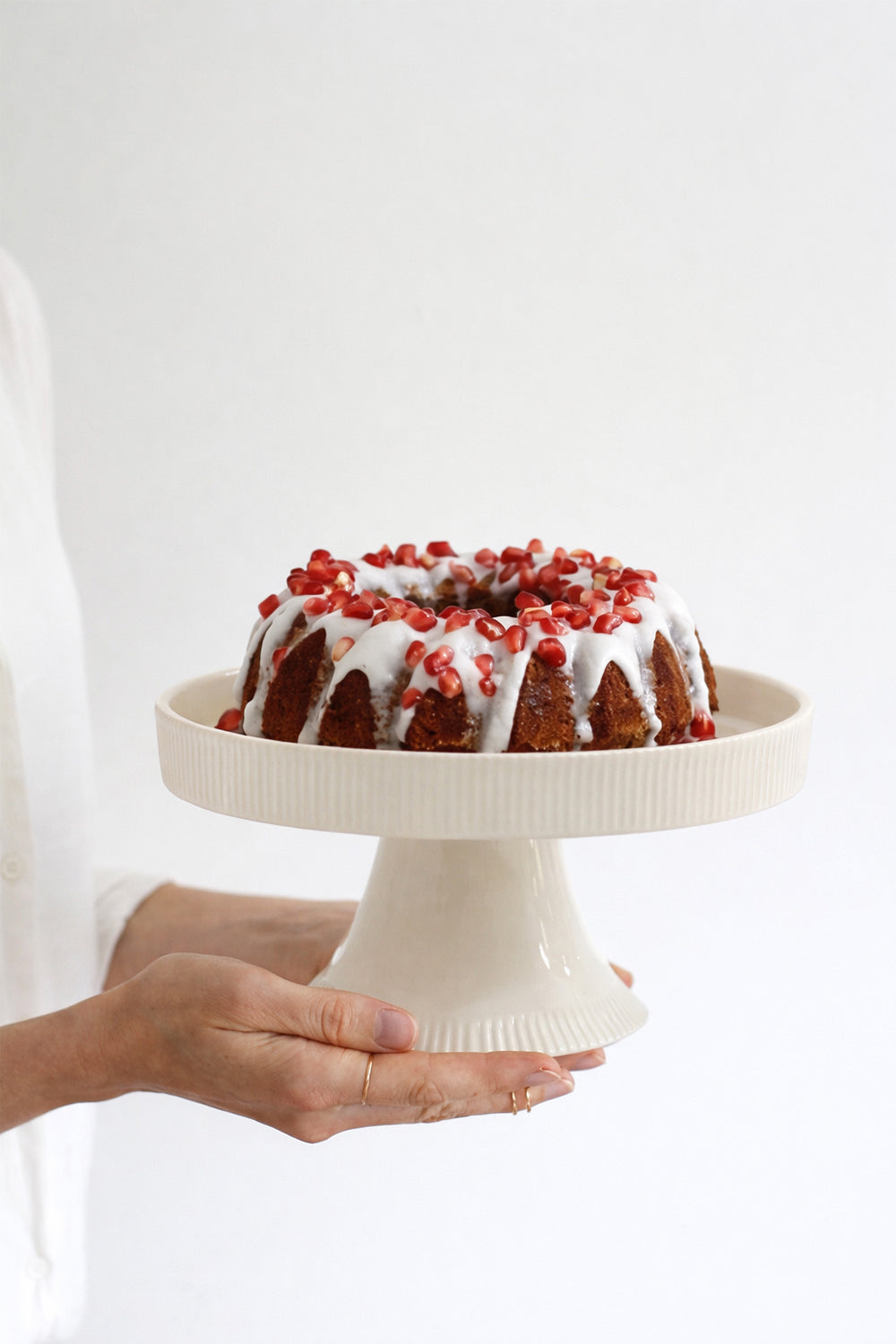 Fluted Ayaklı Sunum Tabağı - 8