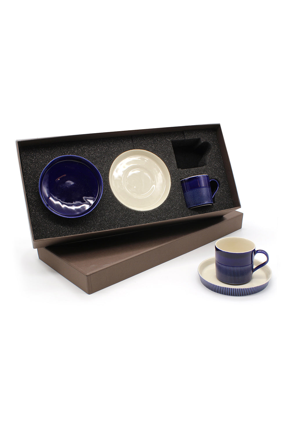 Fluted Türk Kahvesi Fincan Seti - 4