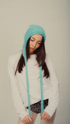 Mujj Studio-Blue Bow Tie Bonnet-Saç Aksesuarı-3-Milagron.com