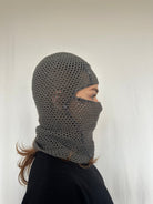 Mujj Studio-Grey Hand Crocheted Mask-Maske-2-Milagron.com