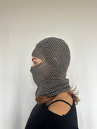 Mujj Studio-Grey Hand Crocheted Mask-Maske-6-Milagron.com