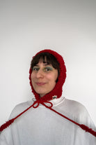 Mujj Studio-Red Bow Tie Bonnet-Saç Aksesuarı-1-Milagron.com