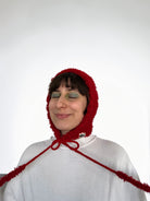 Mujj Studio-Red Bow Tie Bonnet-Saç Aksesuarı-2-Milagron.com