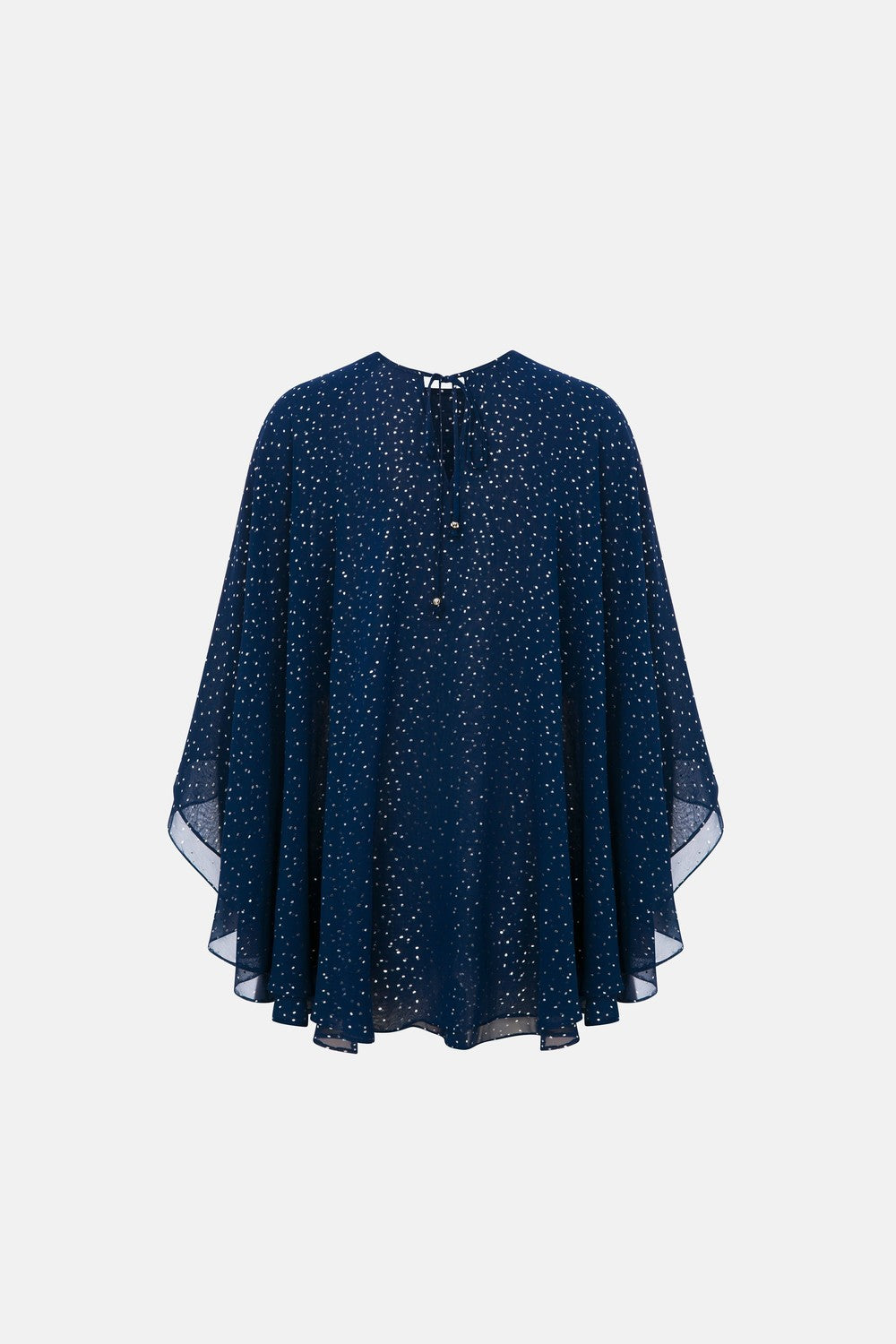 Naia-Heaven Pelerin / Lacivert Parlak-Bluz-7-Milagron.com