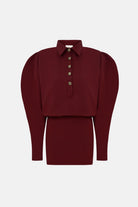 Naia-Lucky Elbise / Bordo-Elbise-6-Milagron.com