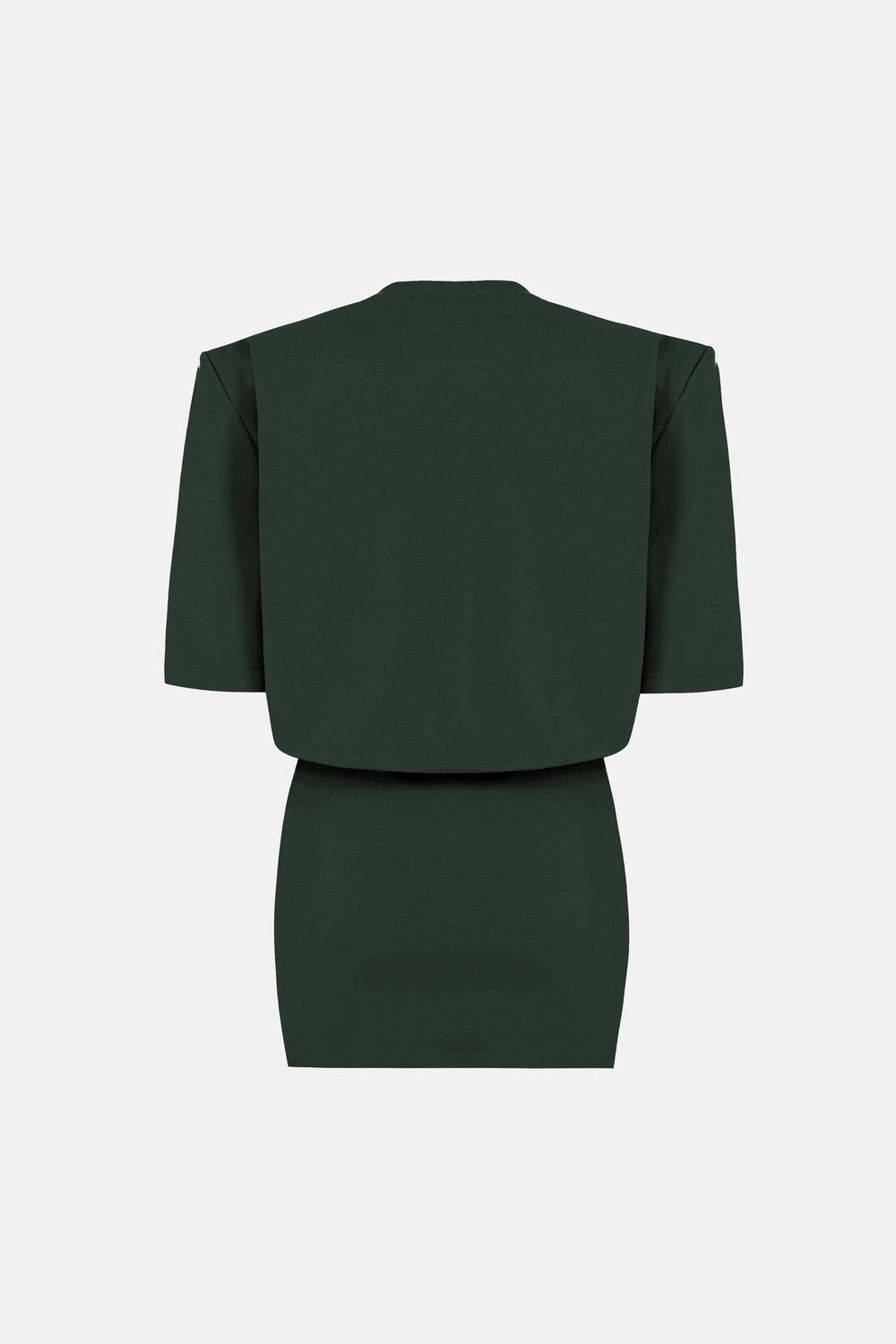Naia-Miu T Shirt Elbise / Koyu Yeşil-Elbise-8-Milagron.com