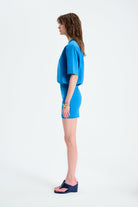 Naia-Miu T Shirt Elbise / Mavi-Elbise-4-Milagron.com