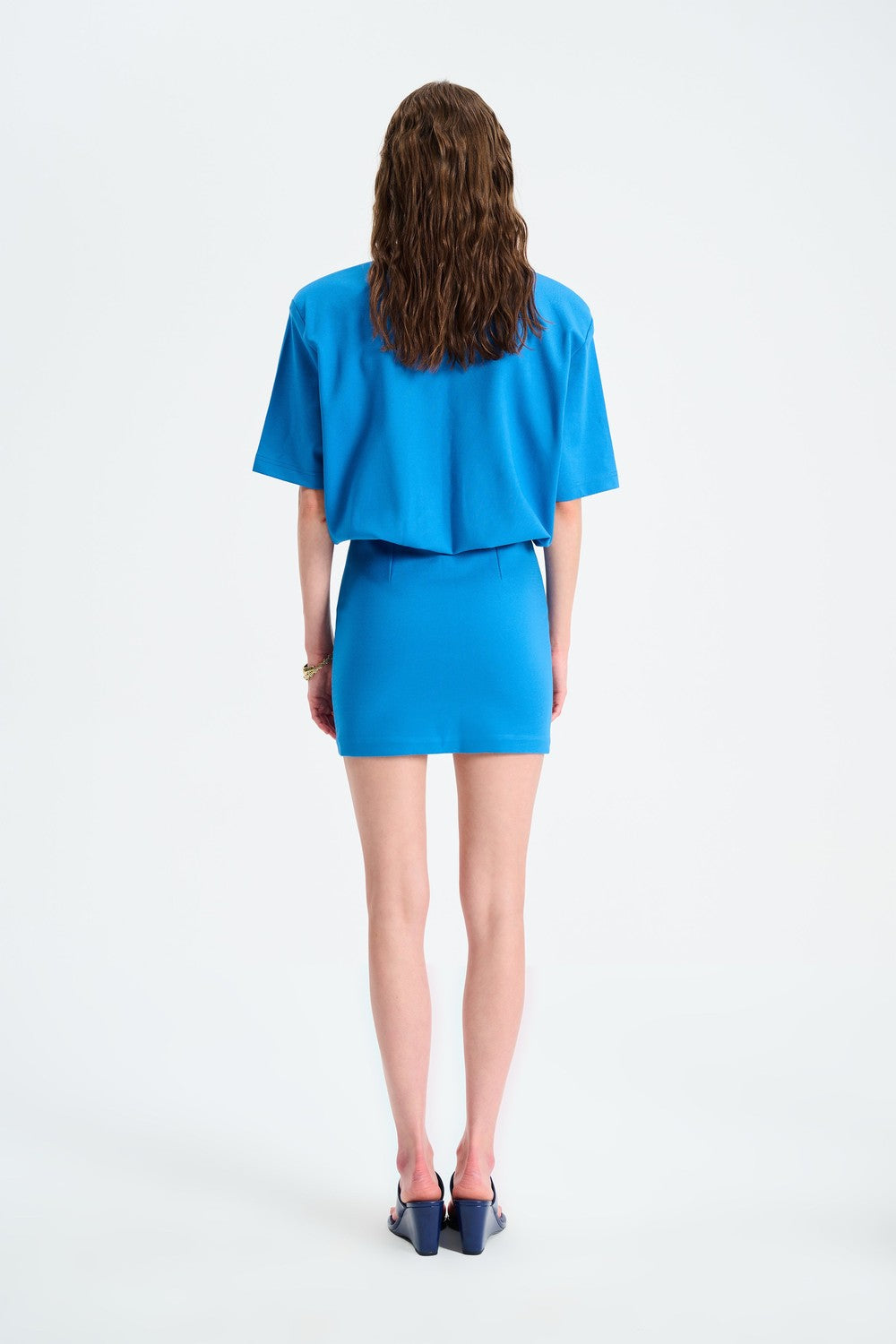 Naia-Miu T Shirt Elbise / Mavi-Elbise-5-Milagron.com