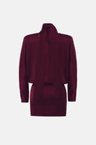 Naia-Amore Saten Elbi̇se / Bordo-Elbise-6-Milagron.com