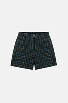 Naia-Blair şort / Yeşi̇l Mavi̇ Ekoseli̇-Şort-1-Milagron.com