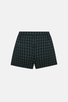 Naia-Blair şort / Yeşi̇l Mavi̇ Ekoseli̇-Şort-2-Milagron.com