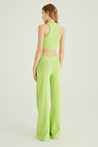 Naia-Bliss Triko Pantolon / Fosforlu Yeşil-Pantolon-2-Milagron.com