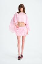 Naia-Blush Peleri̇n / Pembe-Top-1-Milagron.com