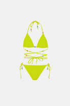 Naia-Calypso Boncuklu Bikini / Yeşil-Bikini & Mayo-1-Milagron.com
