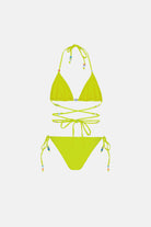 Naia-Calypso Boncuklu Bikini / Yeşil-Bikini & Mayo-2-Milagron.com