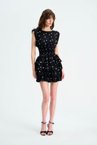 Naia-Coco Puanti̇yeli̇ Elbi̇se / Si̇yah-Elbise-2-Milagron.com